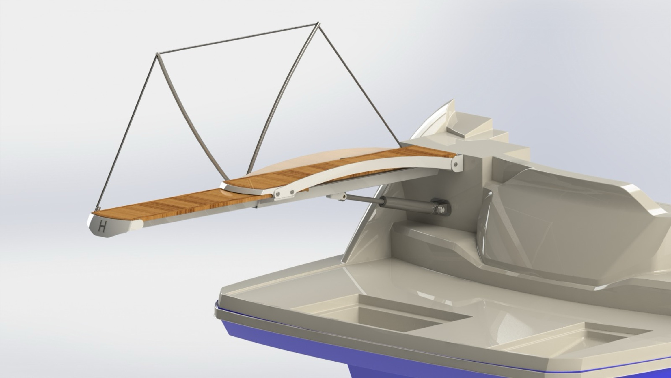 Imagem de um barco navegando em alto mar