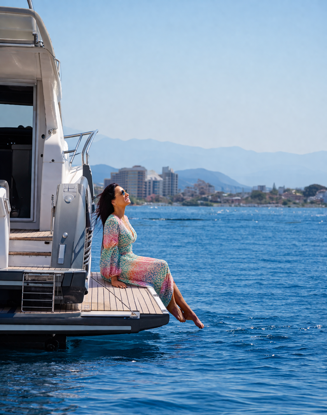 Imagem de um barco navegando em alto mar